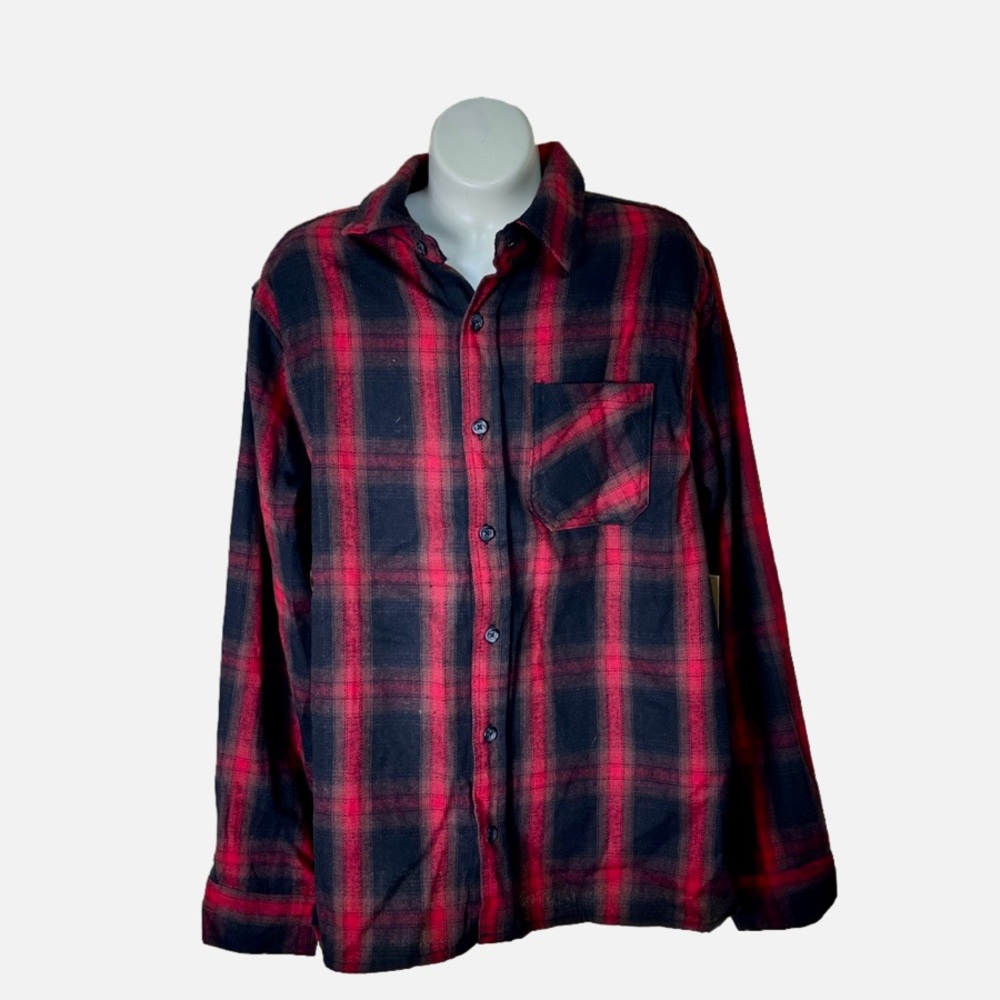 Brooklyn Cloth The Shacket red and black plaid small